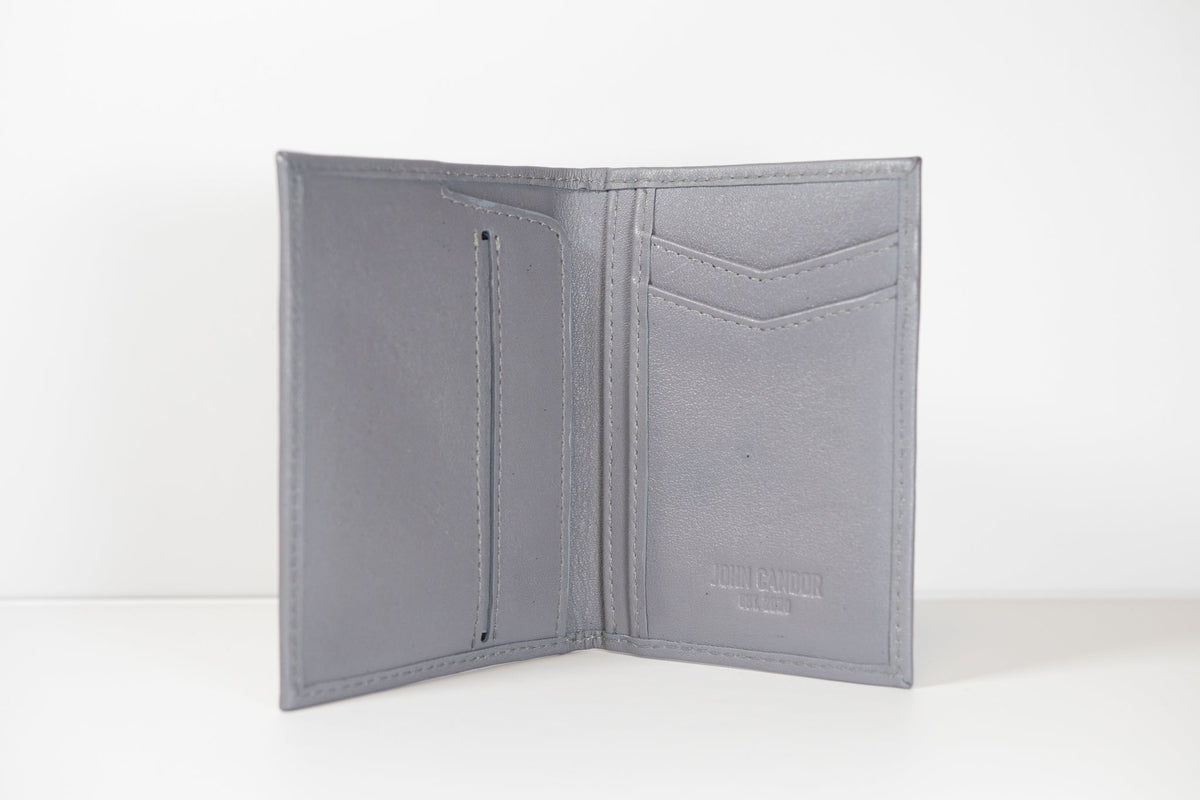 Slim Vertical Leather Wallet