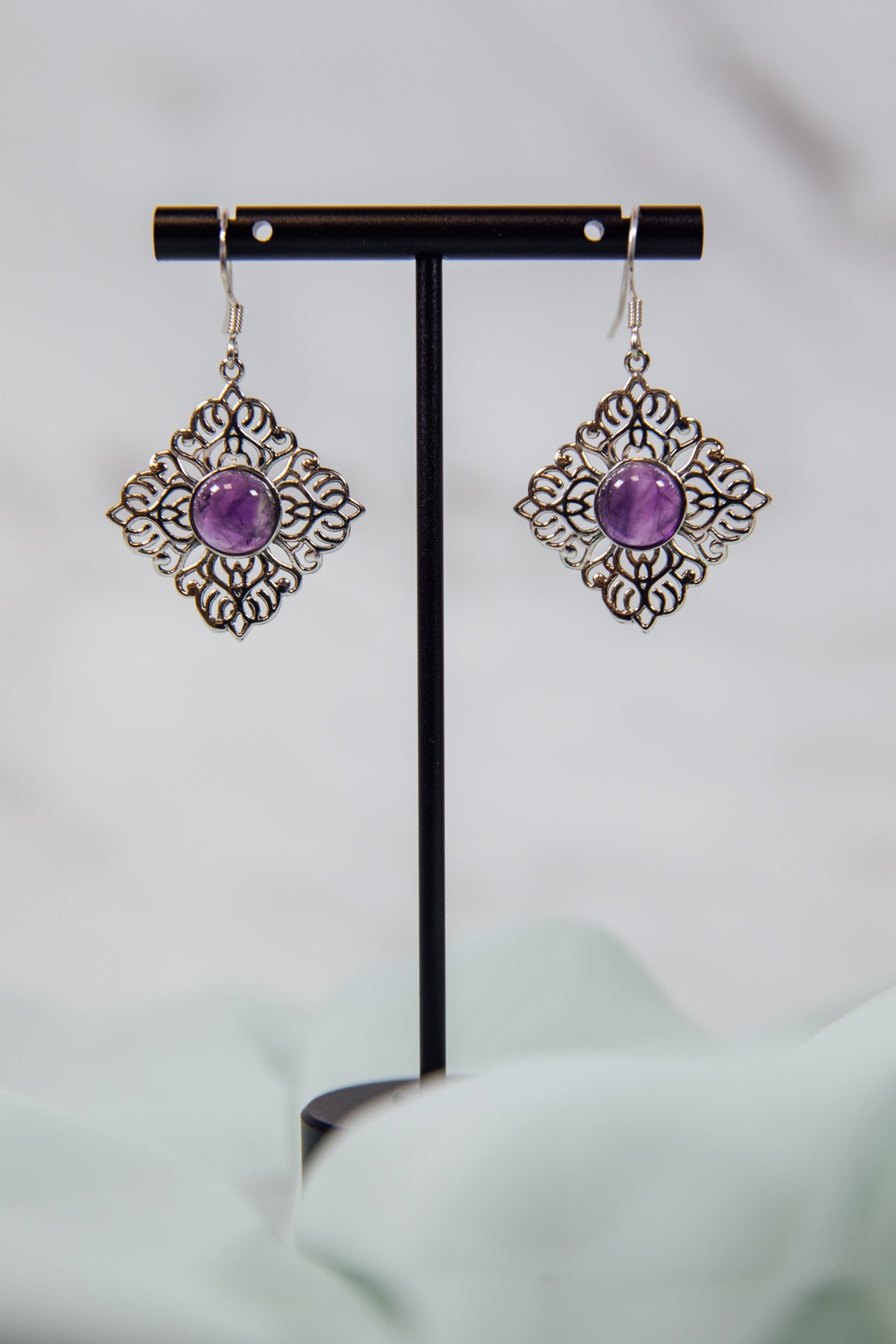 Sonali Amethyst Earrings