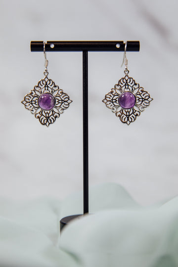 Sonali Amethyst Earrings