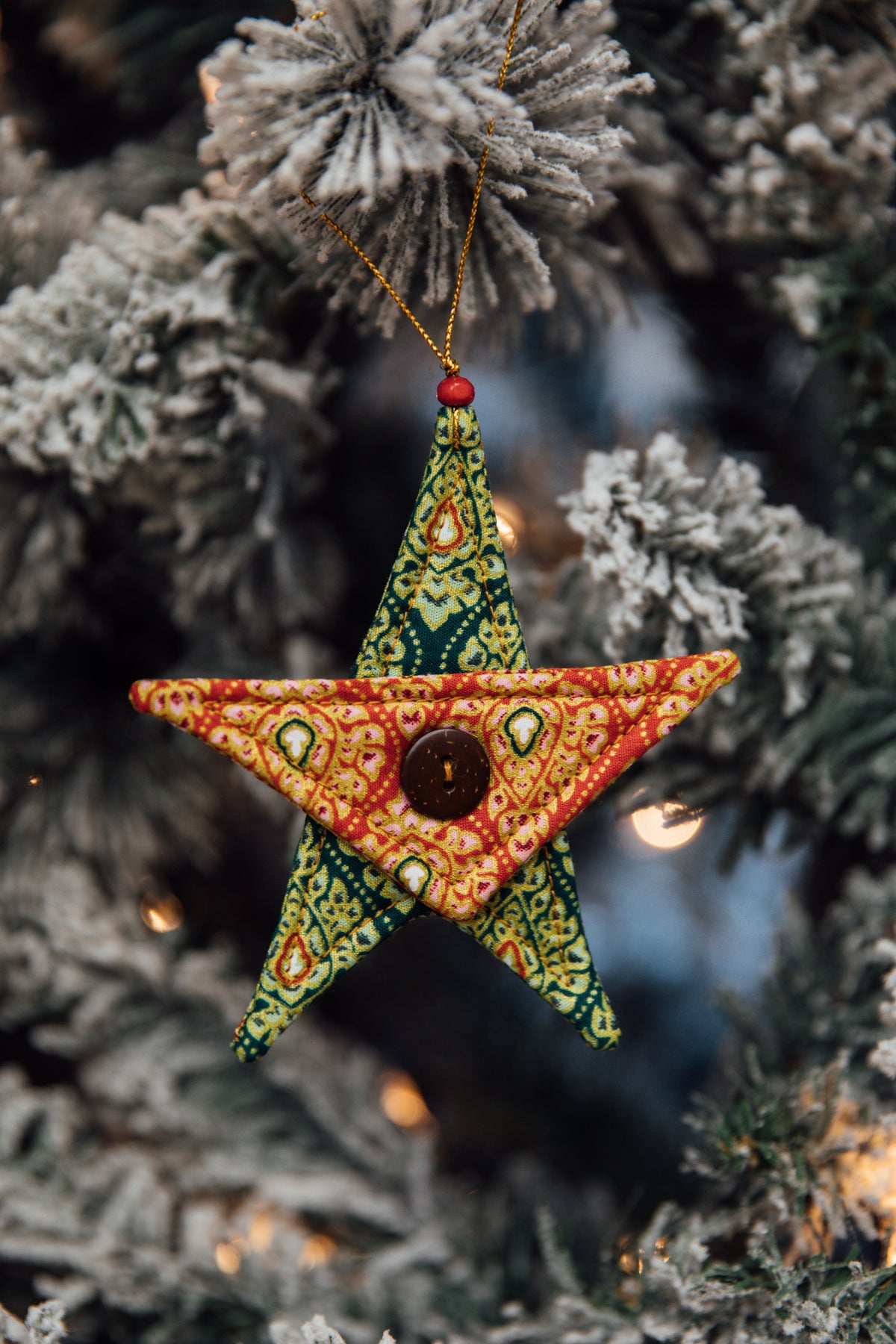 Patchwork Star Ornament