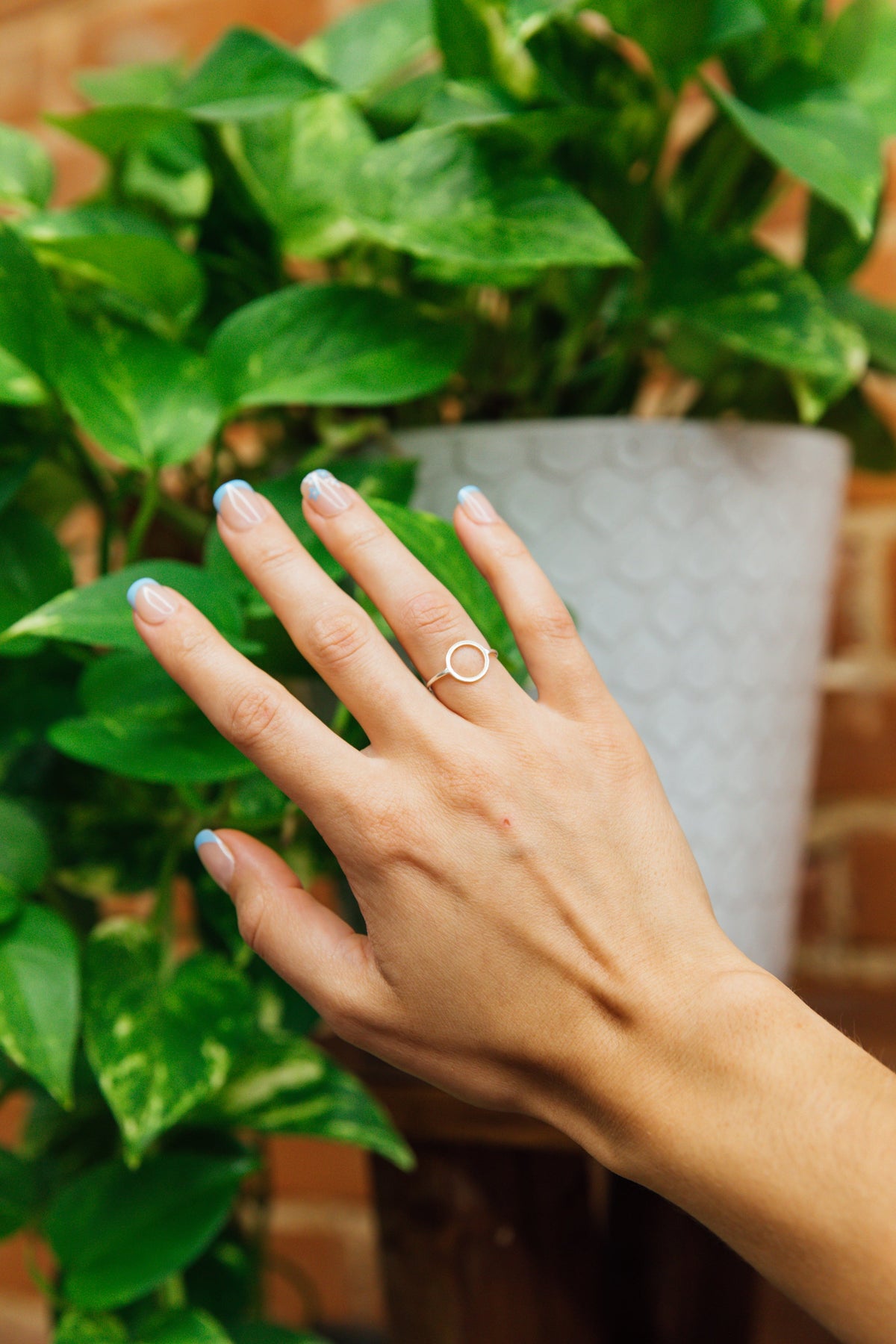 Circle Silver Ring