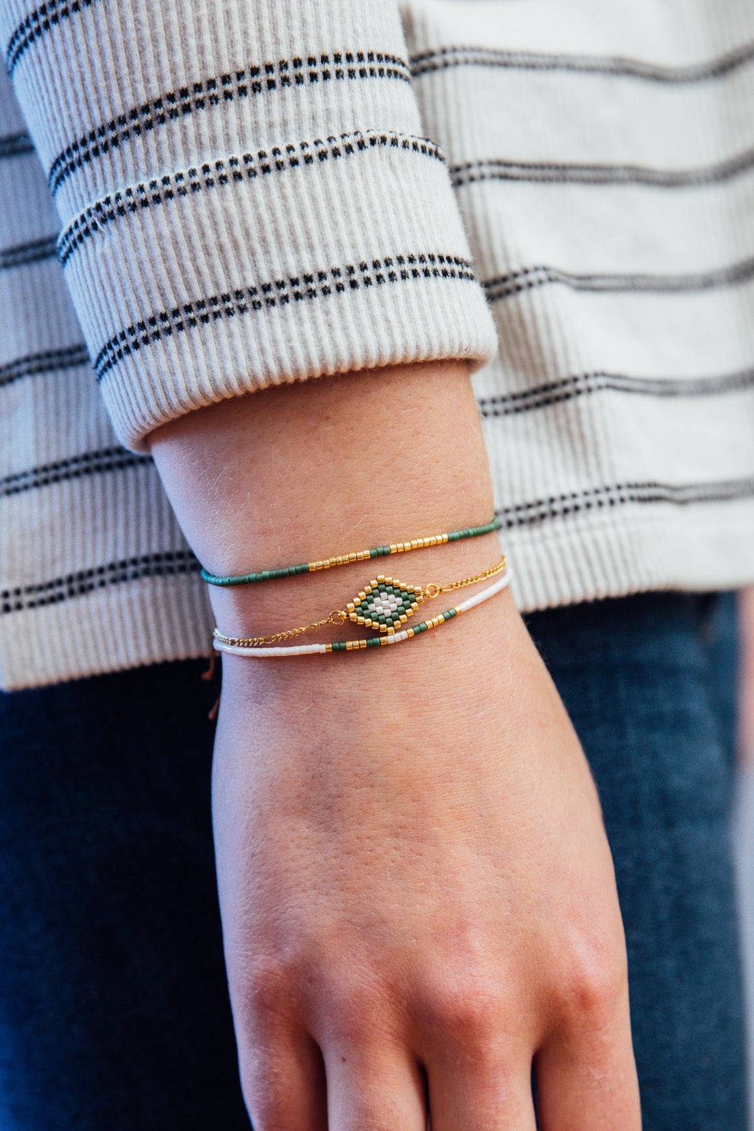 Lidia Beaded 3-Piece Bracelet Set