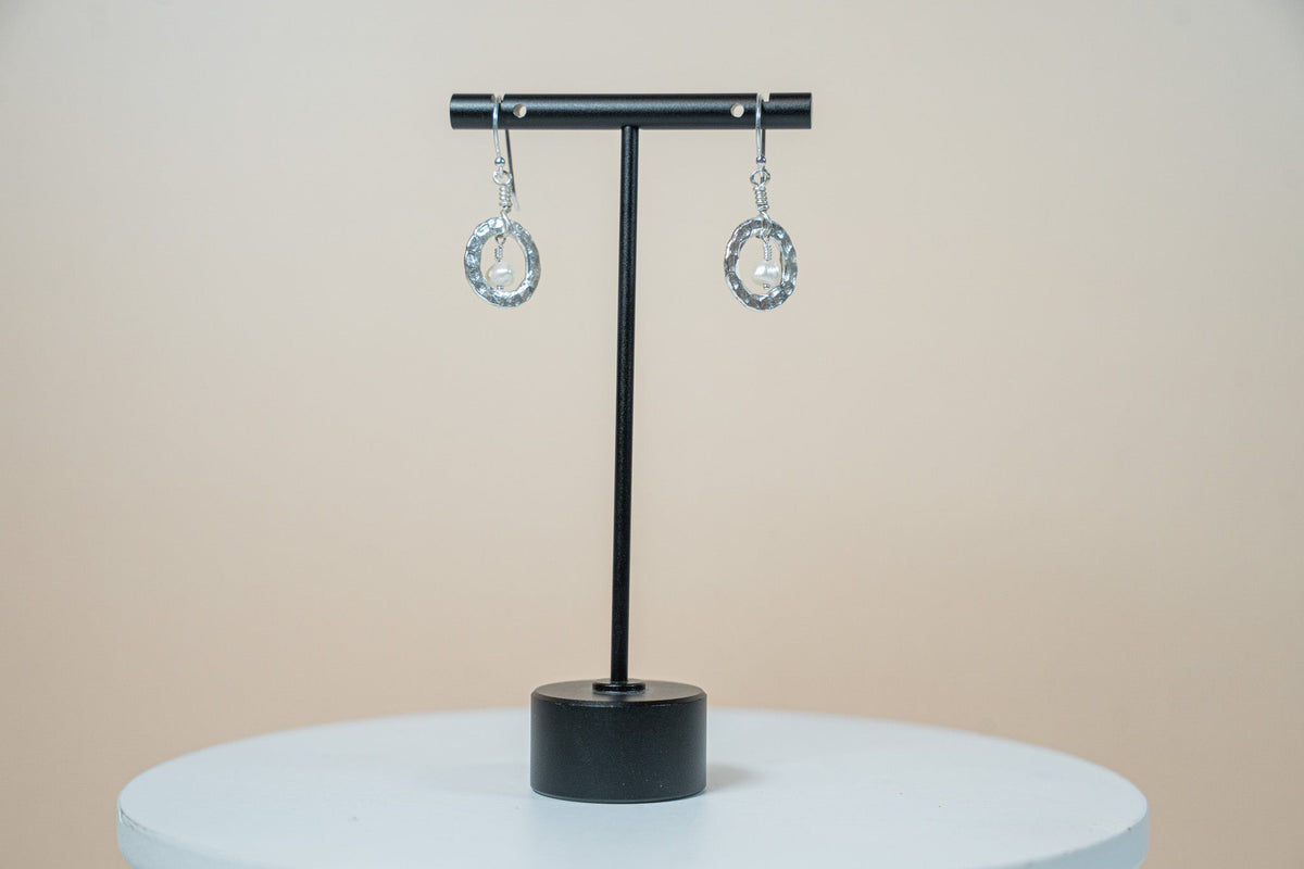 Sterling Silver Pearl Drop Earrings