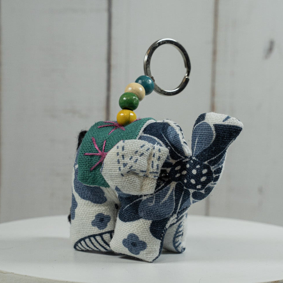 Stuffed Elephant Keychain
