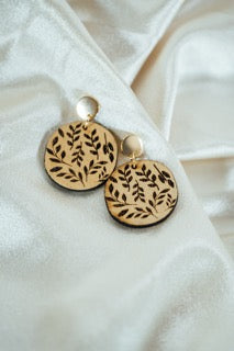 Vine Wooden Earrings
