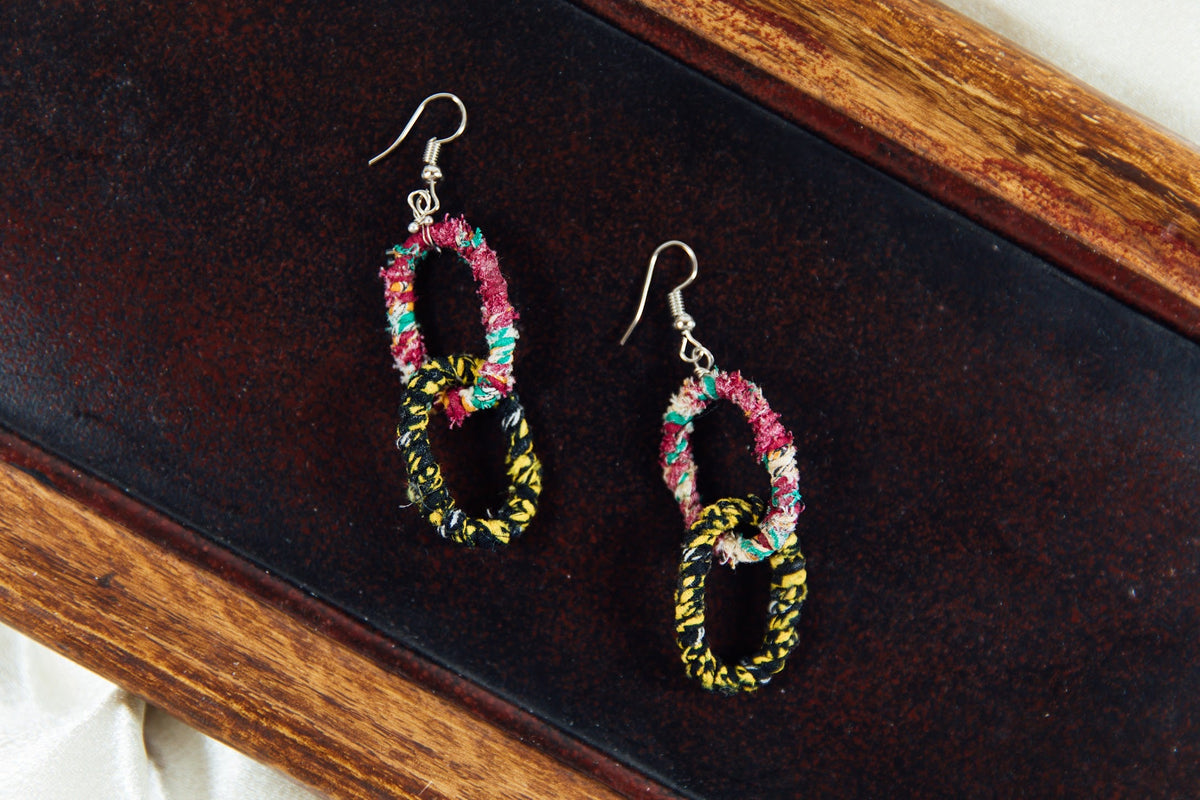 Sari Link Earrings