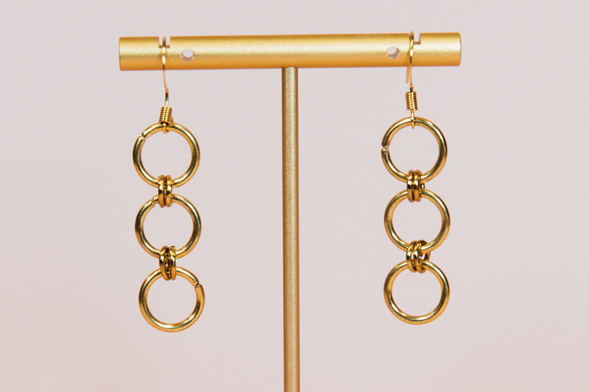 Savita Triple Hoop Earrings